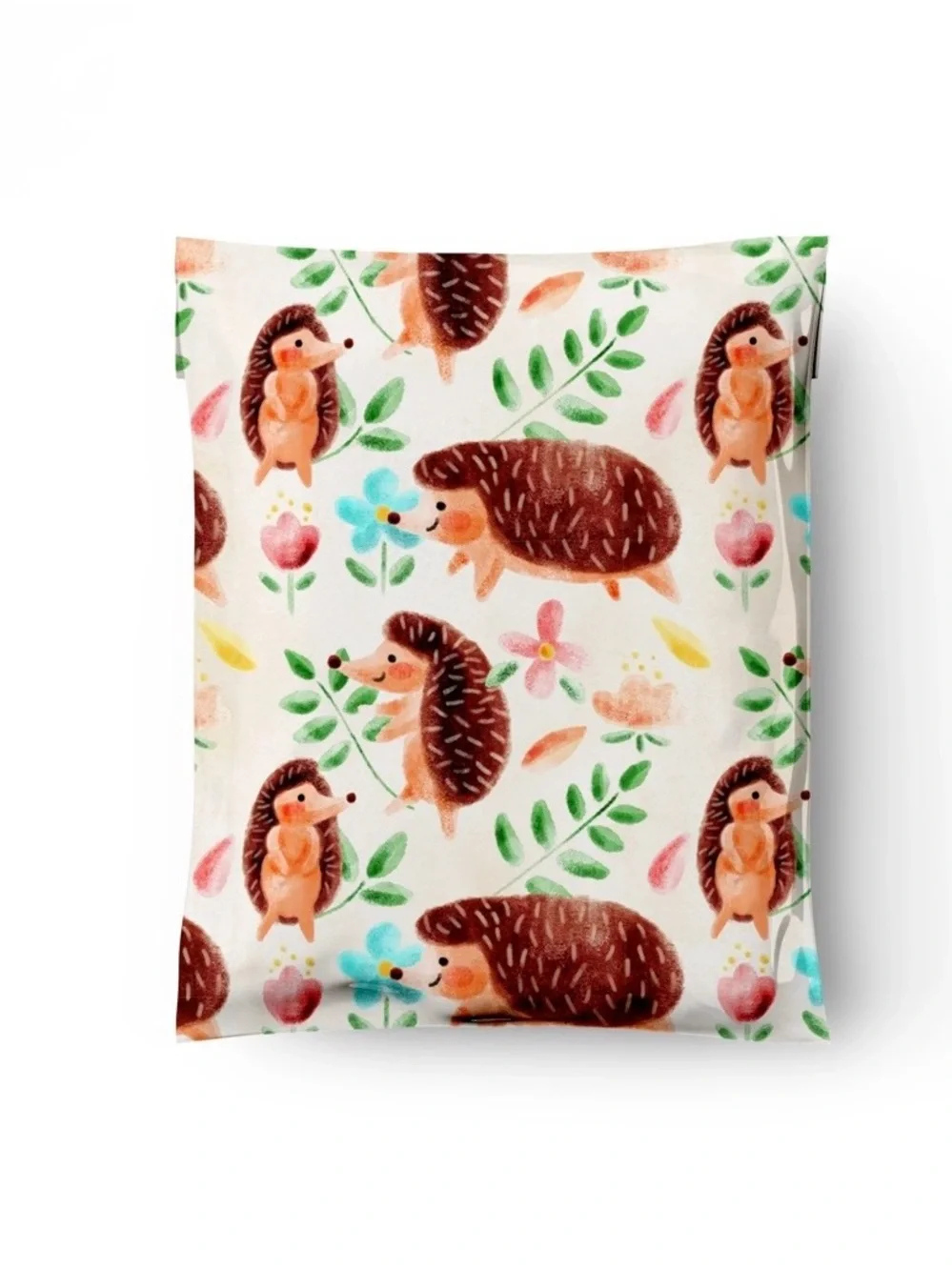 100 Each New! NWOT 10 inch x 13 inch Hedgehog Poly Mailers - Shipping Supplies